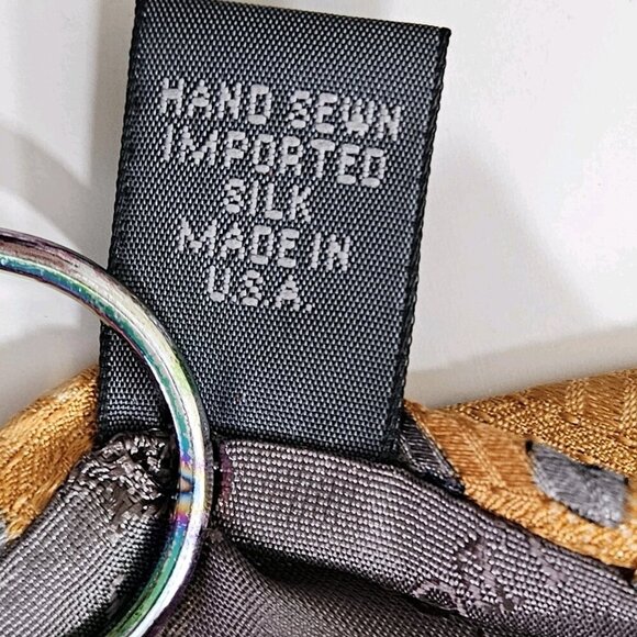 Robert Talbott Silk Tie Lot of 3 Multicolor Geo Hand Fan Designer USA Italy Boho - Picture 9 of 16